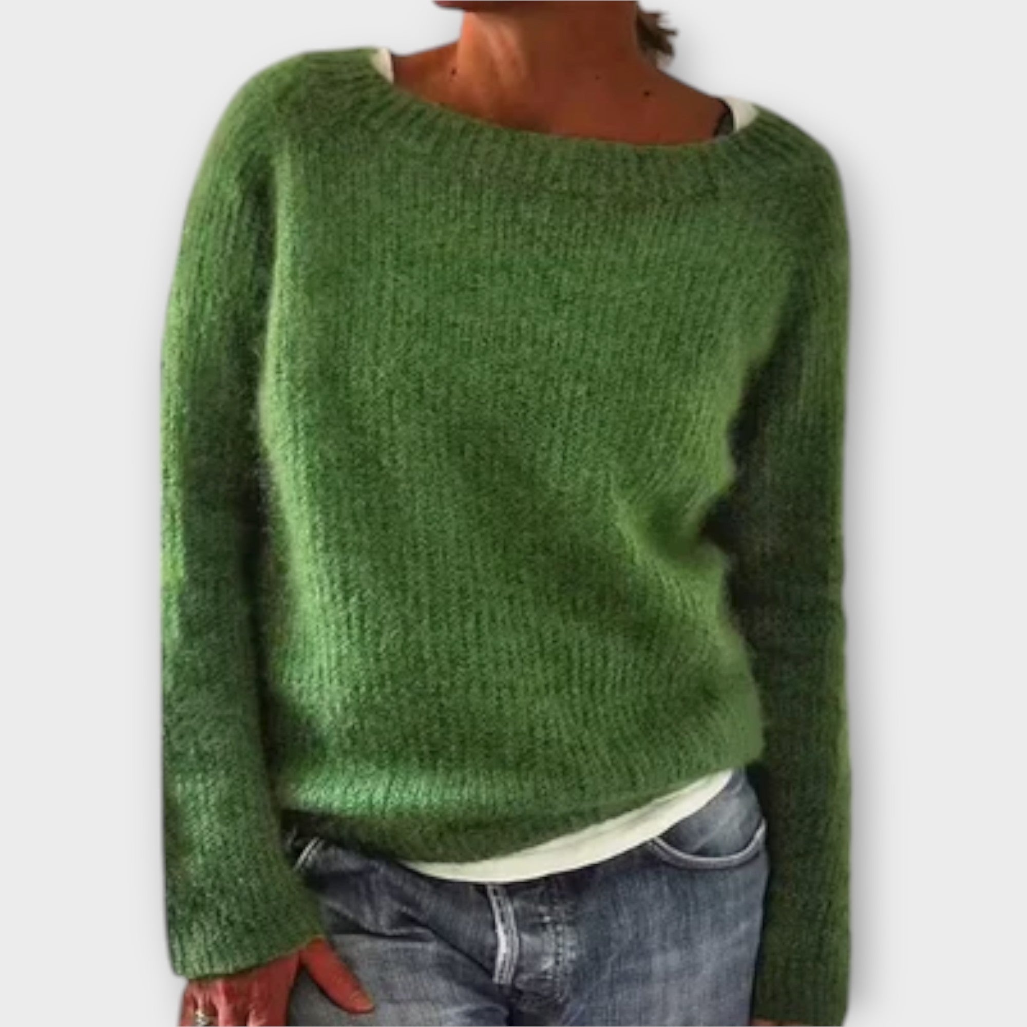 Regine – sweter jednokolorowy