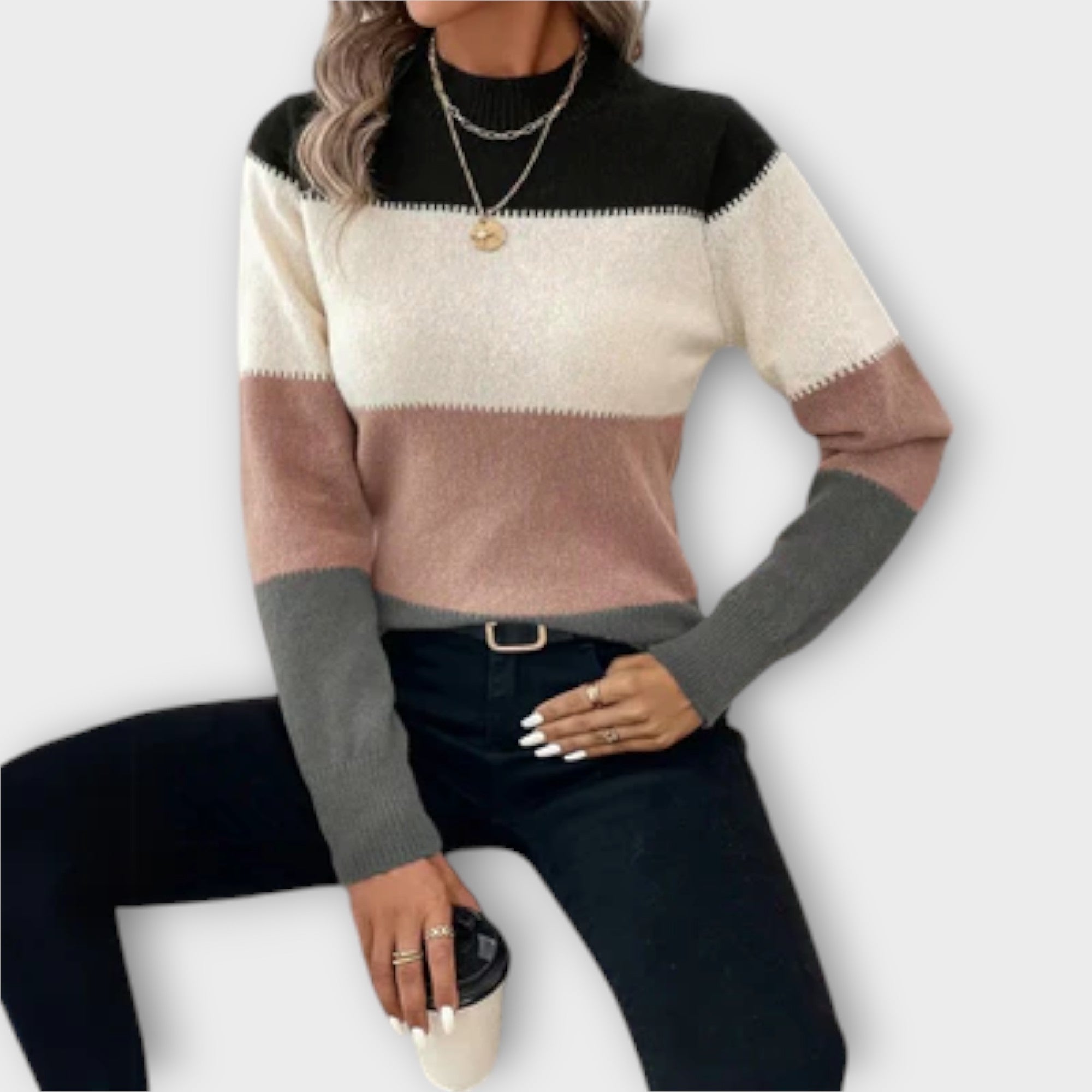 Elina - Sweter Casual i Elegancki