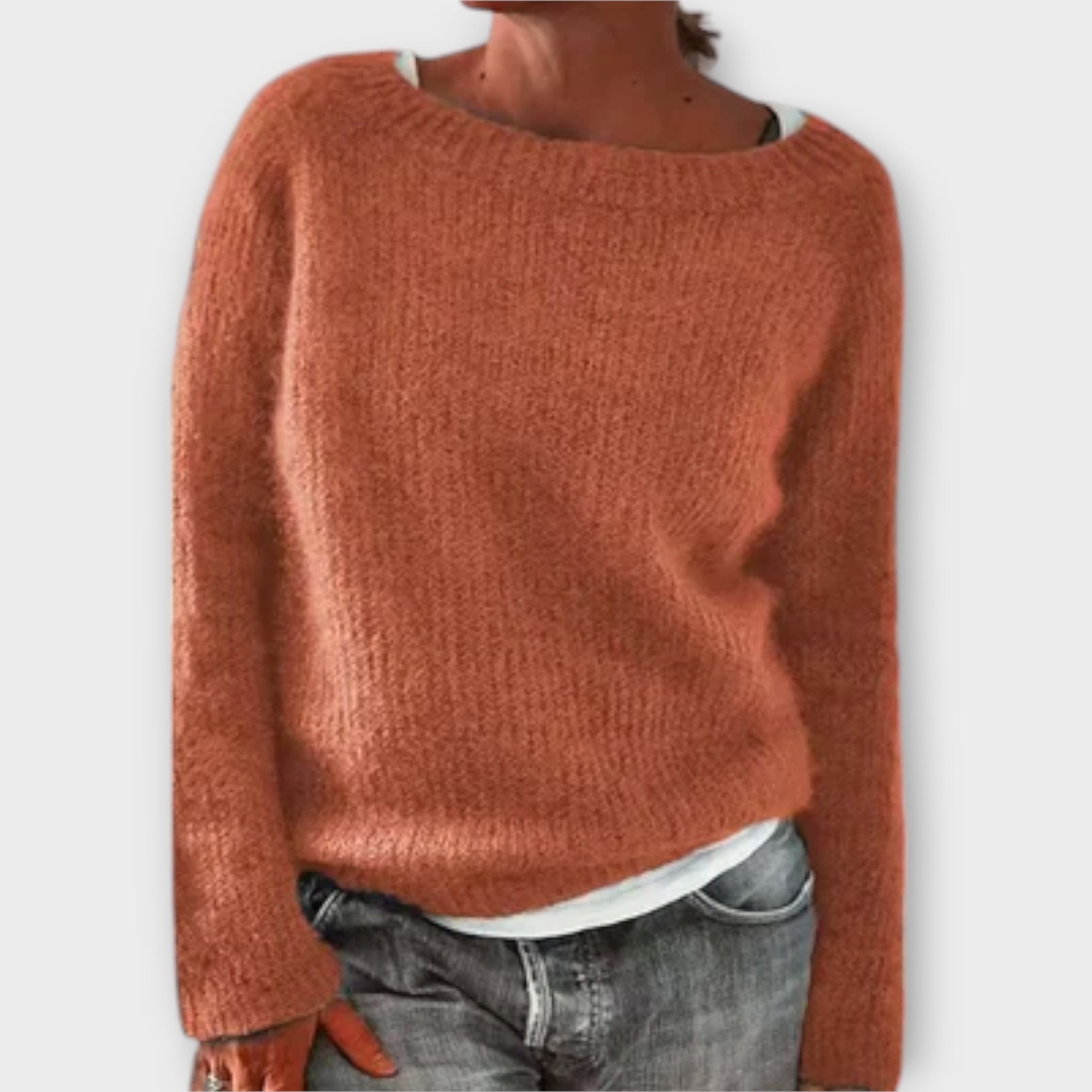 Regine – sweter jednokolorowy