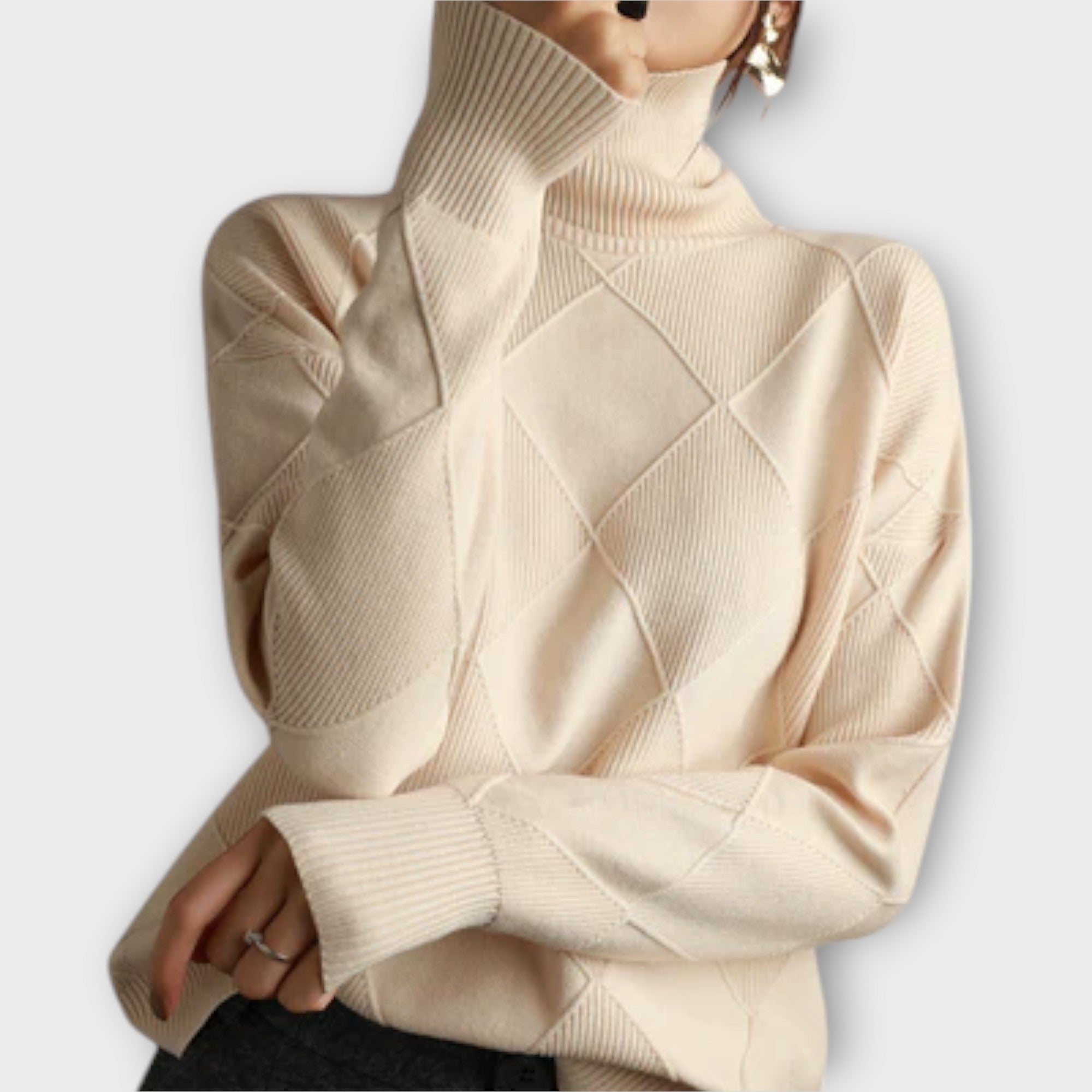 Melanie - Wygodny Sweter z Golfem