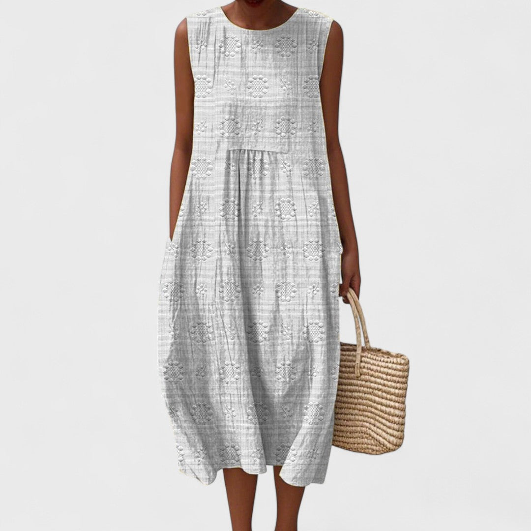 Aikaterini – Sukienka Casual Chic z Kieszeniami