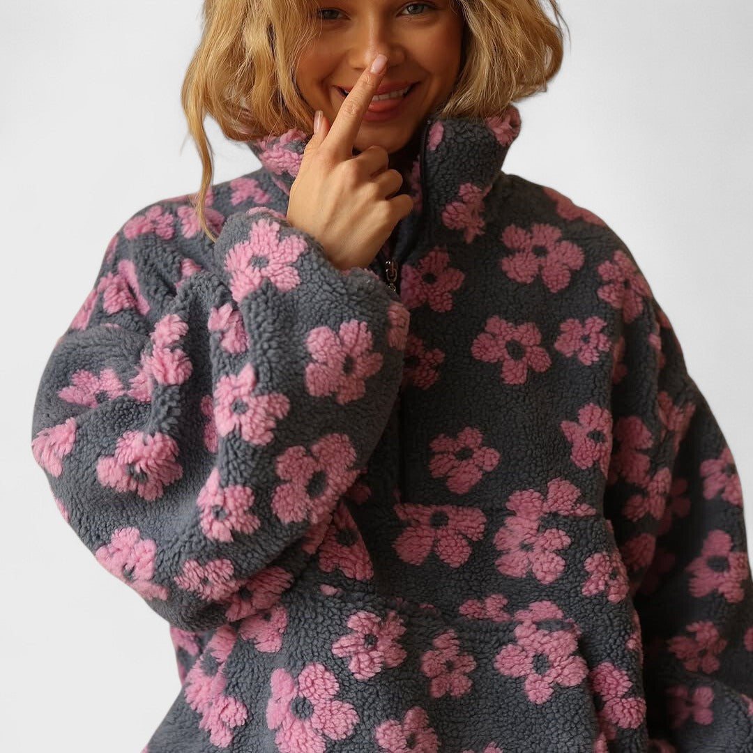 Daisy - Polarowy sweter Fioritura