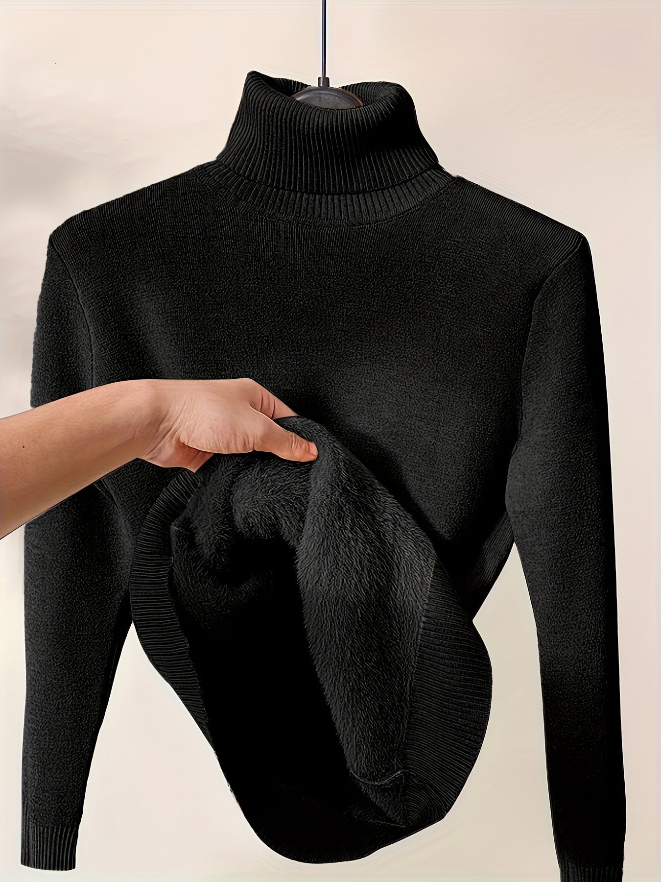 Zoe - Sweter z Wysokim Kołnierzem