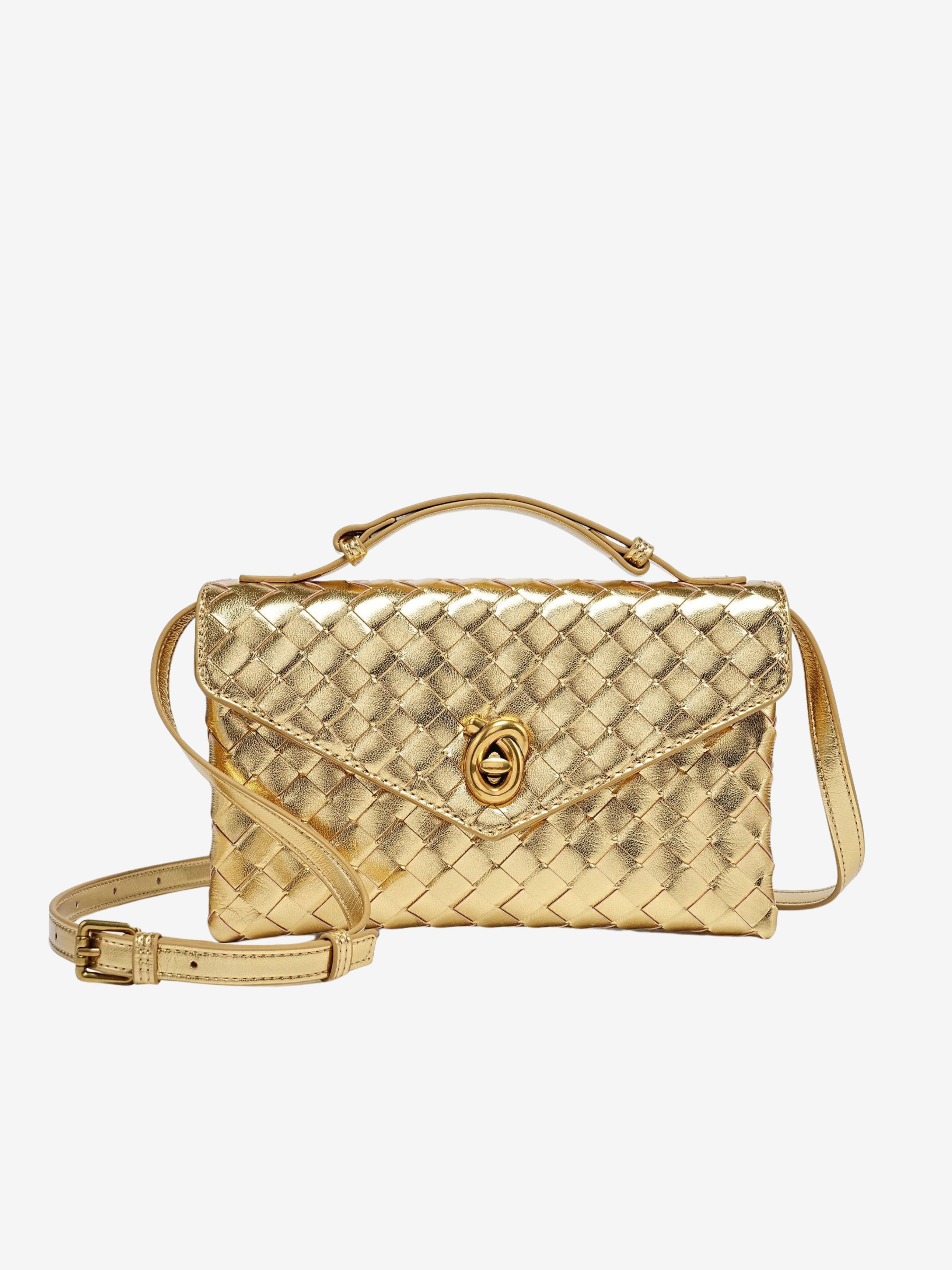 Sofia | Mini Torebka Crossbody z Teksturowanego Materiału