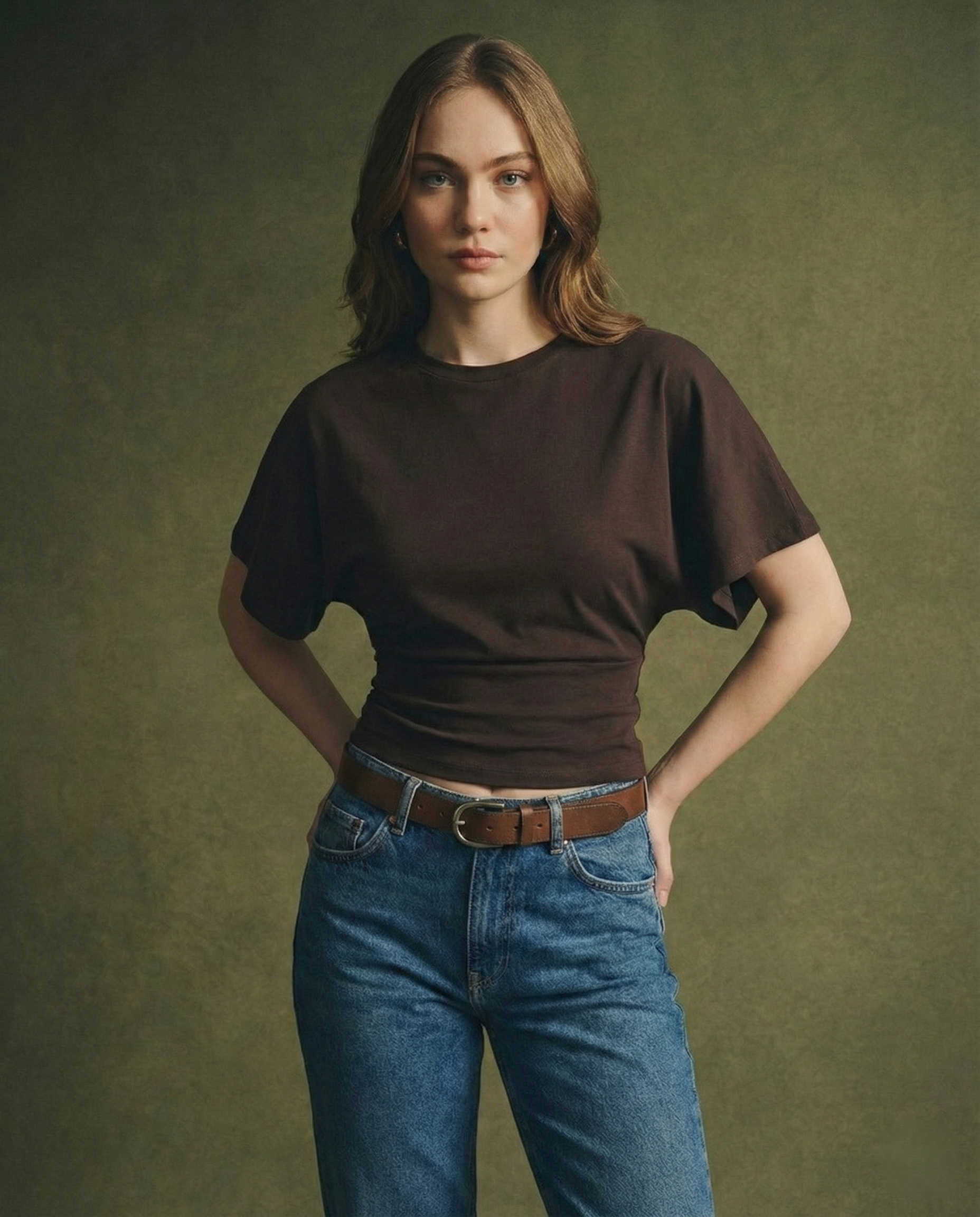 Arden Drape Bawełnka T-shirt