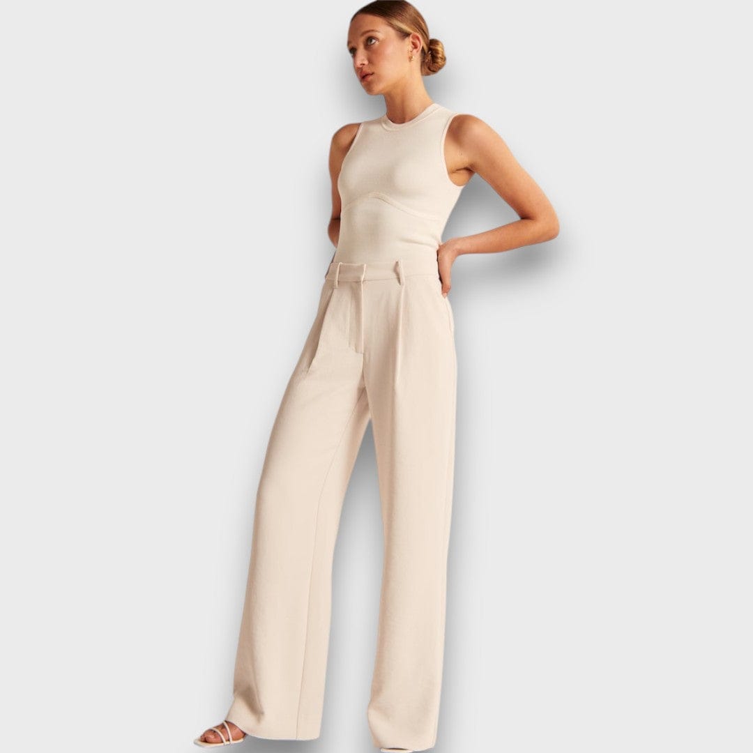 Alva – Szerokie spodnie z wysokim stanem