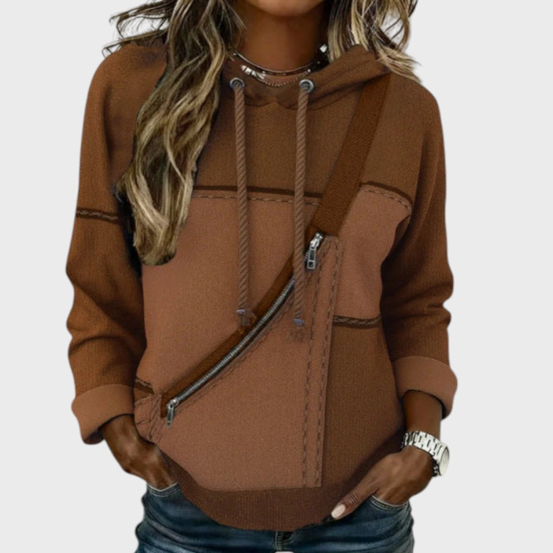 Mila | Sweter z kontrastowym designem