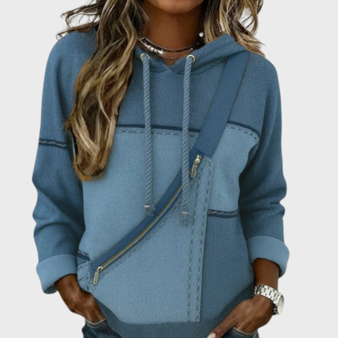 Mila | Sweter z kontrastowym designem