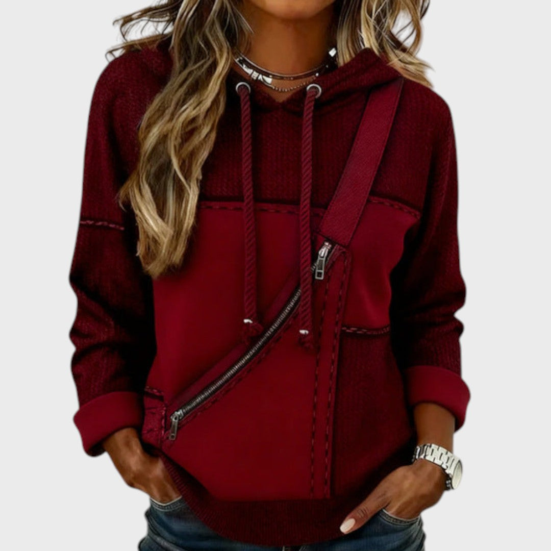 Mila | Sweter z kontrastowym designem