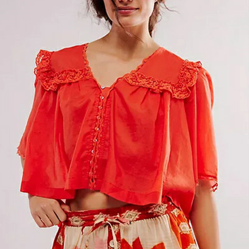 Bluzka Marais Ruffle