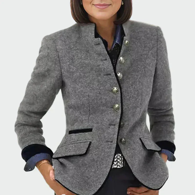 Mara - elegancka krótka kurtka z kieszeniami