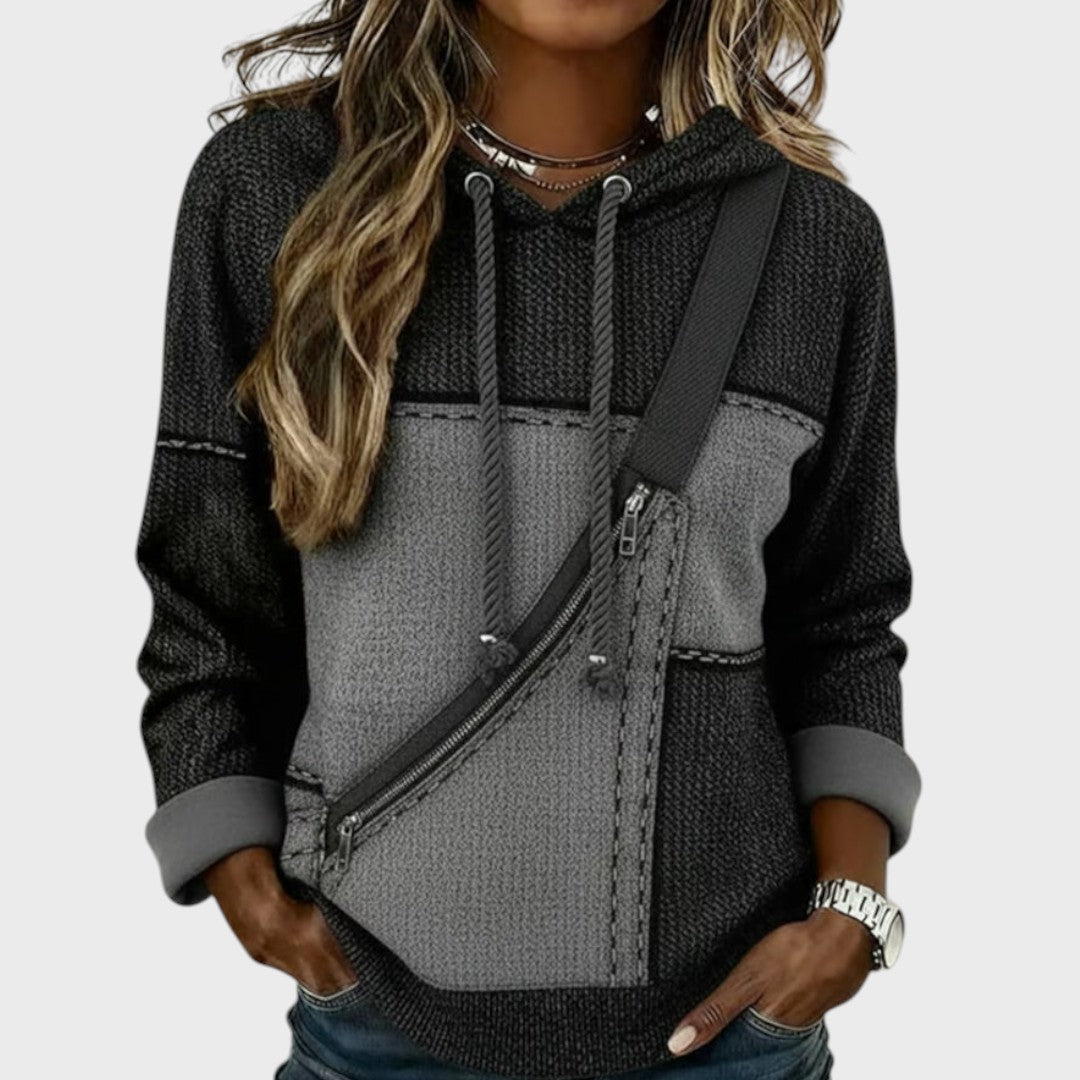 Mila | Sweter z kontrastowym designem