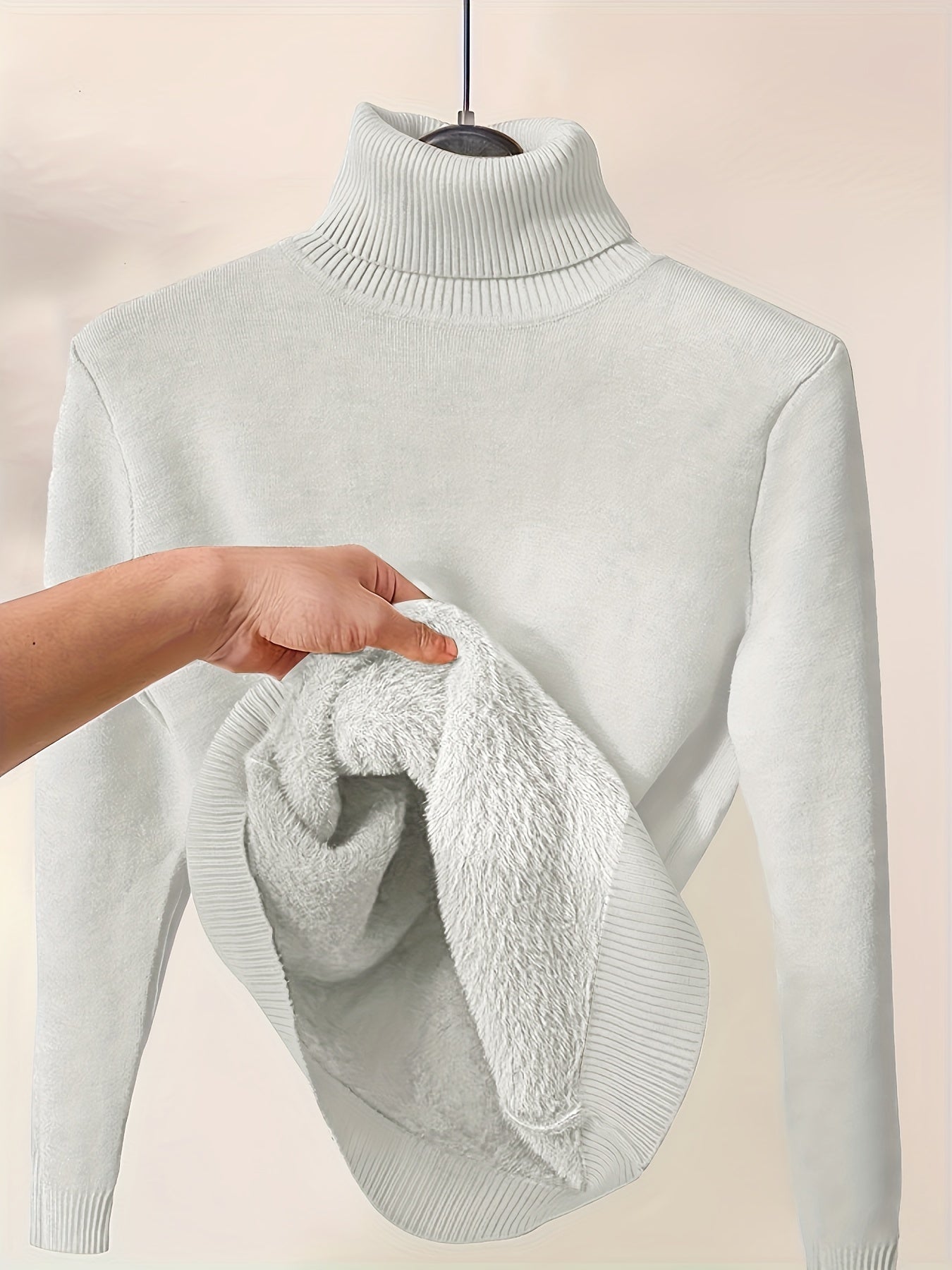 Zoe - Sweter z Wysokim Kołnierzem