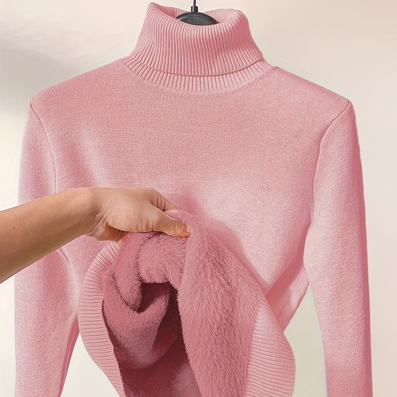 Zoe - Sweter z Wysokim Kołnierzem