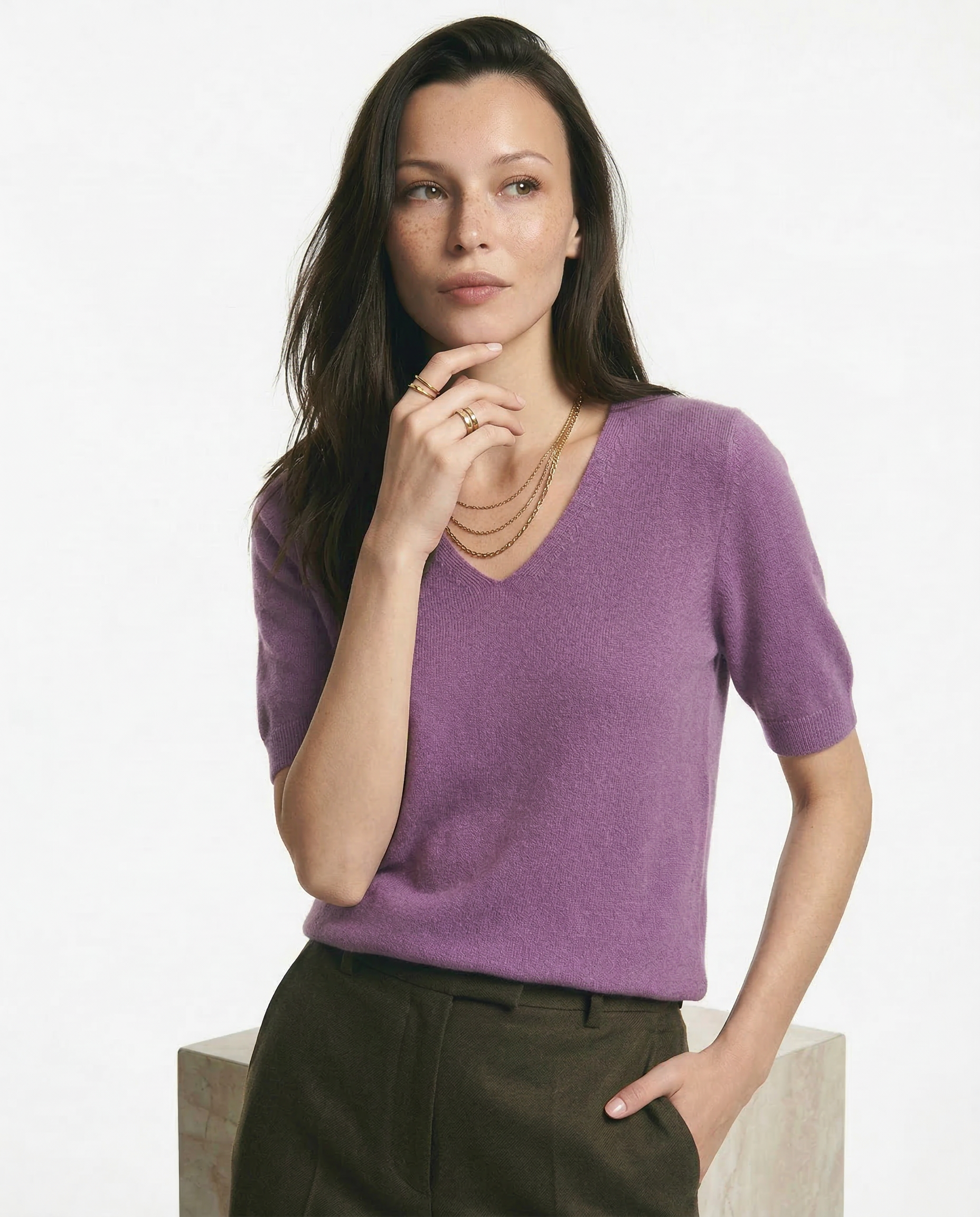 Elysian V-dekolt Który Sweter