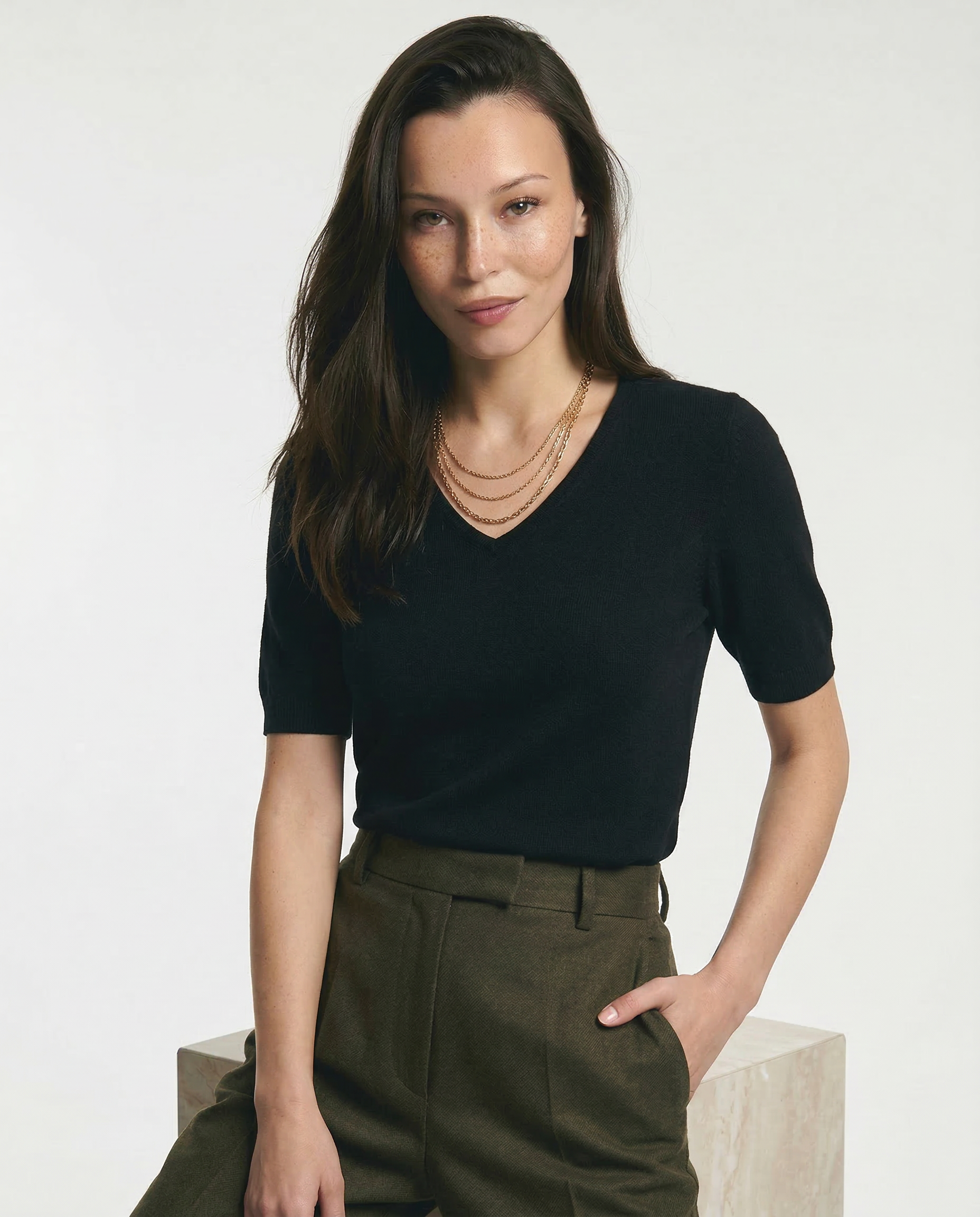 Elysian V-dekolt Który Sweter