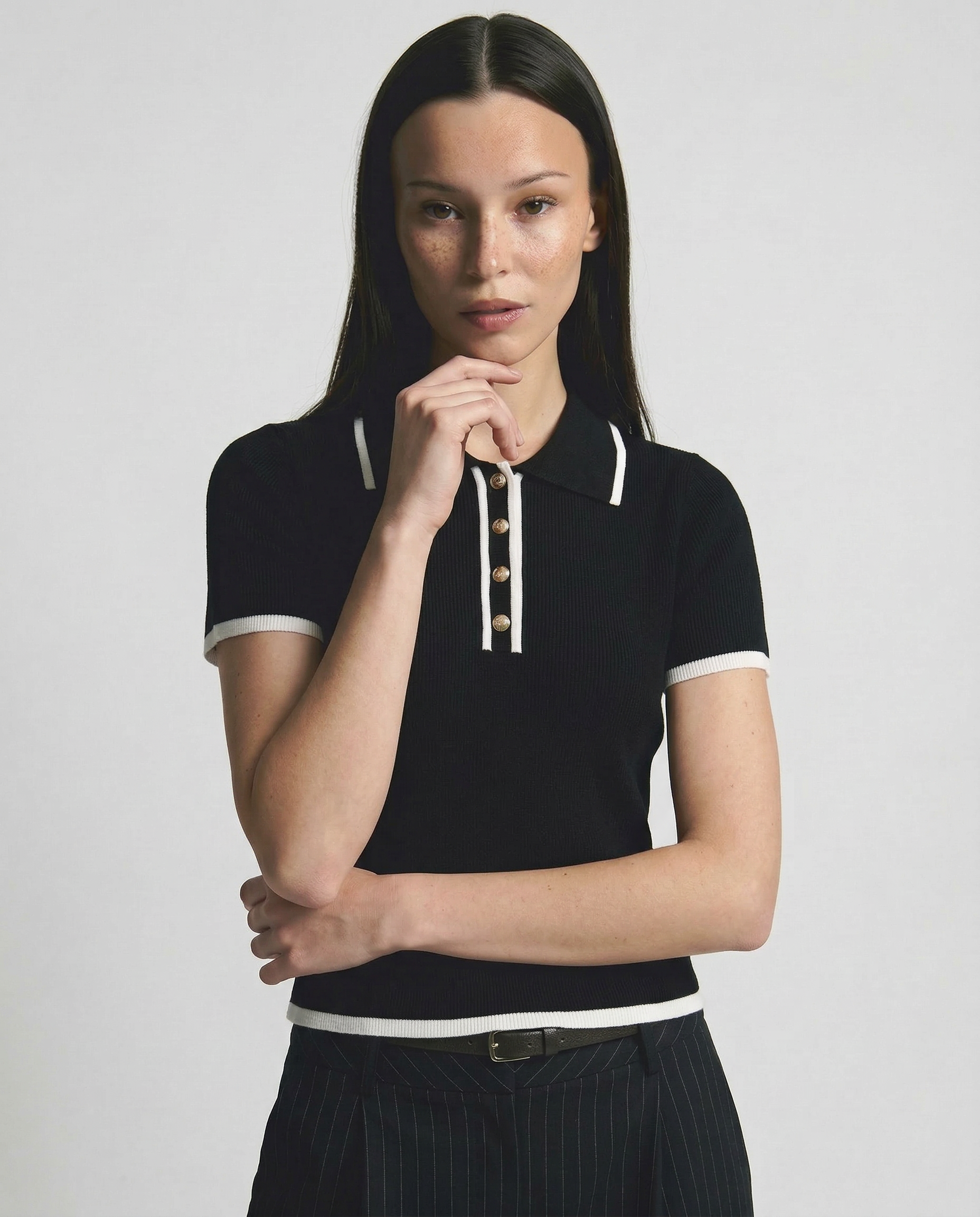 Koszulka polo Linea Contour z bawełny