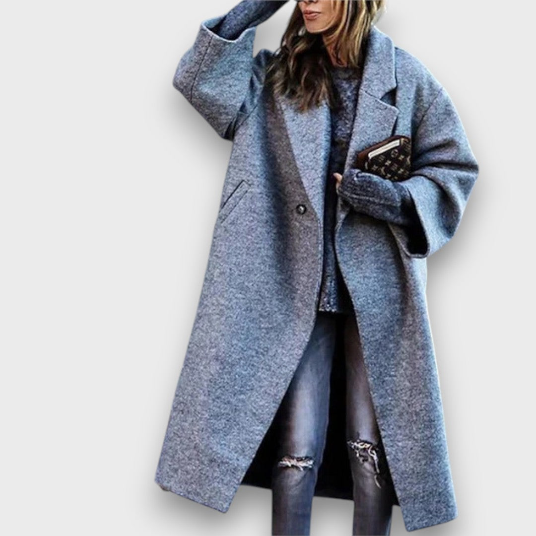 Fioren – Długi płaszcz w stylu oversize